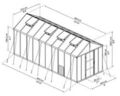 Växthus Glory Premium 15,3 m² Mörkgrå Canopia by Palram